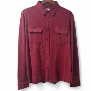 NWT Men’s 7 Diamonds Red Casual Button Down Shirt Size Large